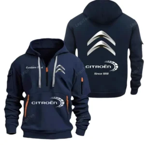 Hoodie Half Zipper Exclusive Logo Gift For Compact Hatchback Enthusiasts CAR052