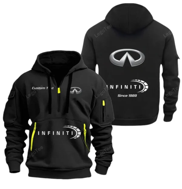 Hoodie Half Zipper Exclusive Logo Gift For Luxury SUV Enthusiasts CAR052 - Image 2