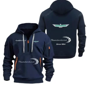 Hoodie Half Zipper Exclusive Logo Gift For Pony Car Enthusiasts CAR052