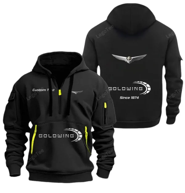 Hoodie Half Zipper Exclusive Logo Gift For High-Performance Vehicle Enthusiasts CAR052 - Image 2