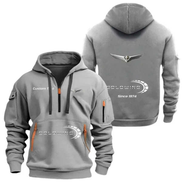 Hoodie Half Zipper Exclusive Logo Gift For High-Performance Vehicle Enthusiasts CAR052 - Image 3