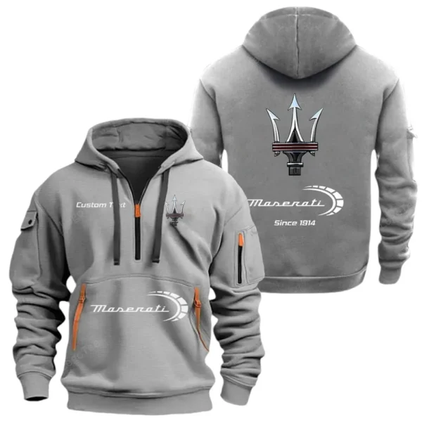 Hoodie Half Zipper Exclusive Logo Gift For Grand Tourer Enthusiasts CAR052 - Image 3
