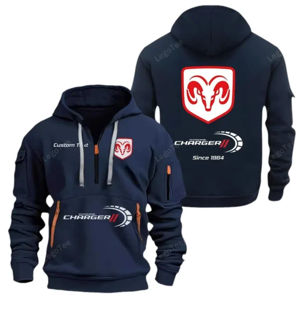 Hoodie Half Zipper Exclusive Logo Gift For Retro-Inspired Sedan Enthusiasts CAR052