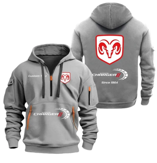 Hoodie Half Zipper Exclusive Logo Gift For Retro-Inspired Sedan Enthusiasts CAR052 - Image 3