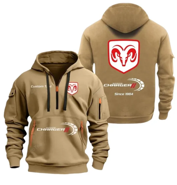Hoodie Half Zipper Exclusive Logo Gift For Retro-Inspired Sedan Enthusiasts CAR052 - Image 4