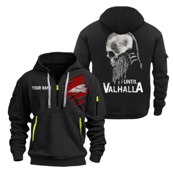 Hoodie Half Zipper Exclusive Logo Gift For Touring Cruiser Enthusiasts CAR072 - Image 2