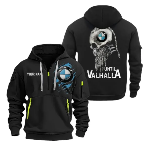 Hoodie Half Zipper Exclusive Logo Gift For Executive Sedan Enthusiasts CAR072 - Image 2