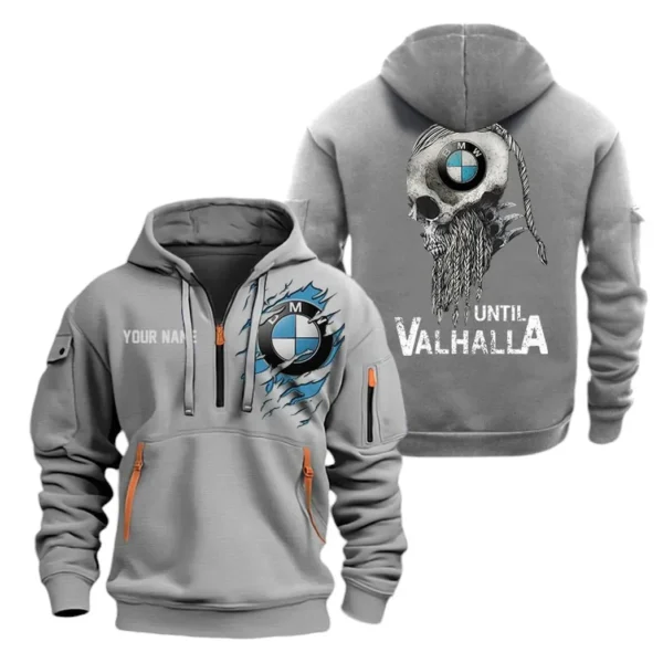 Hoodie Half Zipper Exclusive Logo Gift For Executive Sedan Enthusiasts CAR072 - Image 3