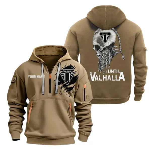 Hoodie Half Zipper Exclusive Logo Gift For Legendary Two-Wheeler Enthusiasts CAR072 - Image 4
