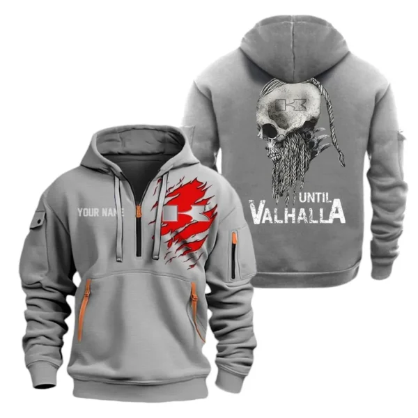 Hoodie Half Zipper Exclusive Logo Gift For Timeless Cruiser Enthusiasts CAR072 - Image 3