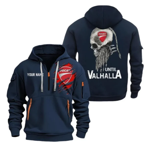 Hoodie Half Zipper Exclusive Logo Gift For Italian Sport Bike Enthusiasts CAR072