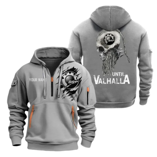 Hoodie Half Zipper Exclusive Logo Gift For Off-Road Adventure Bike Enthusiasts CAR072 - Image 3