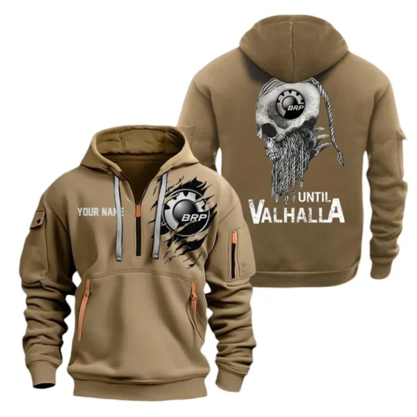 Hoodie Half Zipper Exclusive Logo Gift For Off-Road Adventure Bike Enthusiasts CAR072 - Image 4