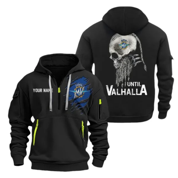 Hoodie Half Zipper Exclusive Logo Gift For Sport Motorcycle Enthusiasts CAR072 - Image 2