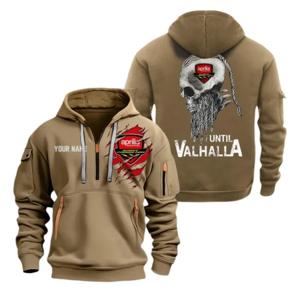 Hoodie Half Zipper Exclusive Logo Gift For Italian Motorcycle Enthusiasts CAR072 - Image 4