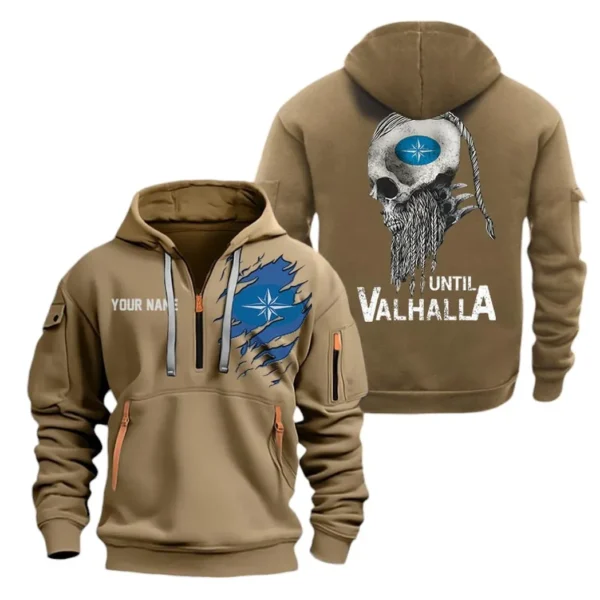 Hoodie Half Zipper Exclusive Logo Gift For Urban Motorcycle Enthusiasts CAR072 - Image 4