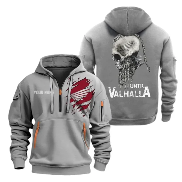 Hoodie Half Zipper Exclusive Logo Gift For Trail Explorer Enthusiasts CAR072 - Image 3
