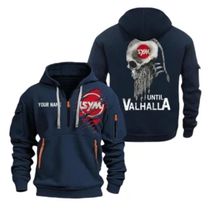 Hoodie Half Zipper Exclusive Logo Gift For Scooter Ride Enthusiasts CAR072