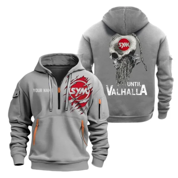 Hoodie Half Zipper Exclusive Logo Gift For Scooter Ride Enthusiasts CAR072 - Image 3