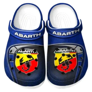 Personalized Racing Car Design Clog, Full Print Slip-On Footwear Gift for Car Lovers CAR177 - Blue