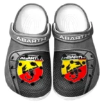 Automotive Theme Rally Car Clog with Full Print Design, Stylish Everyday Comfort for Car Enthusiasts CAR177 - Gray