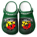 Green Custom European Performance Car All Over Print Clog, Car Culture Inspired Footwear Gift for Men and Women CAR177