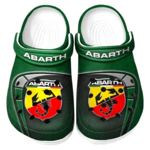 Green Custom European Performance Car All Over Print Clog, Car Culture Inspired Footwear Gift for Men and Women CAR177