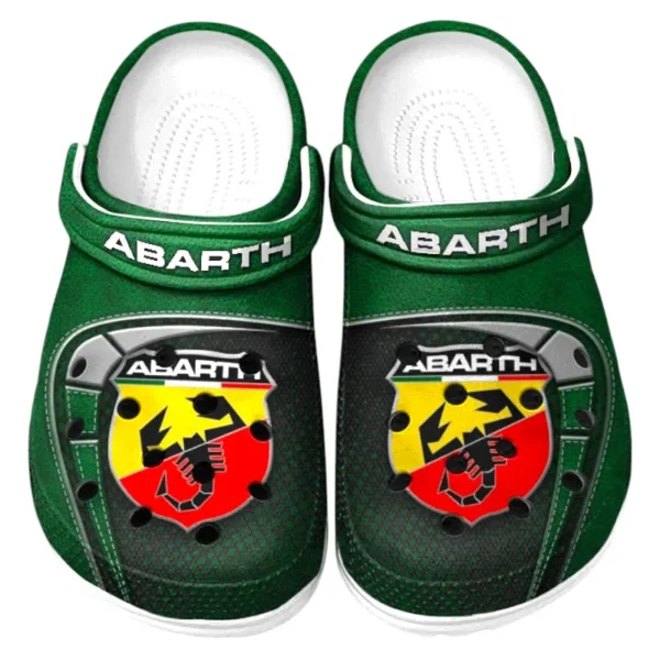 Green Custom European Performance Car All Over Print Clog, Car Culture Inspired Footwear Gift for Men and Women CAR177