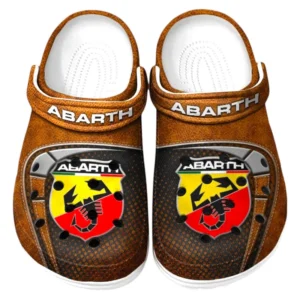 Street Racing Style Lover’s All Over Print Clog, Slip-On Shoes for Daily Comfort and Garage Style CAR177 - Orange