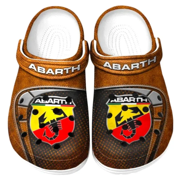 Street Racing Style Lover’s All Over Print Clog, Slip-On Shoes for Daily Comfort and Garage Style CAR177 - Orange