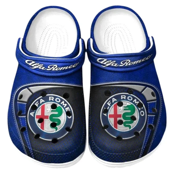 Blue Custom Italian Driving Experience All Over Print Clog, Car Culture Inspired Footwear Gift for Men and Women CAR177