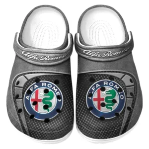 Custom Italian Sport Sedan All Over Print Clog, Comfortable Slip-On Shoes for Everyday Wear CAR177 - Gray