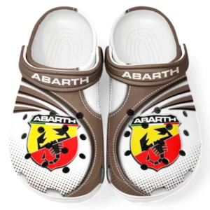 Hot Hatchback Culture Clog, Stylish All Over Print Lightweight Shoes for Auto Fans and Streetwear Style CAR181 - Brown