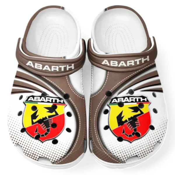 Hot Hatchback Culture Clog, Stylish All Over Print Lightweight Shoes for Auto Fans and Streetwear Style CAR181 - Brown