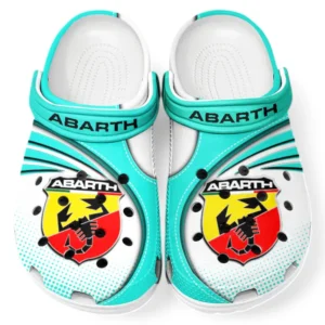 Personalized Rally Car Design Clog, Full Print Slip-On Footwear Gift for Car Lovers CAR181 - Cyan