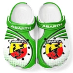 Custom Street Racing Style Inspired Clog All Over Print, Comfortable Slip-On Footwear for Auto Fans CAR181 - Green