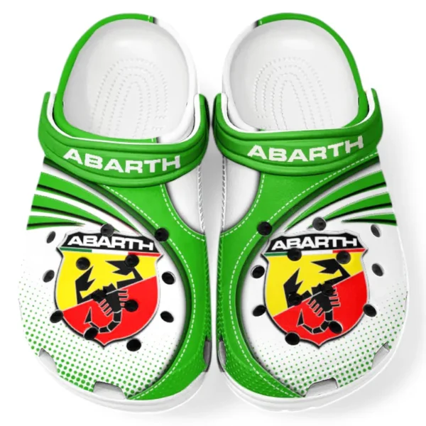 Custom Street Racing Style Inspired Clog All Over Print, Comfortable Slip-On Footwear for Auto Fans CAR181 - Green