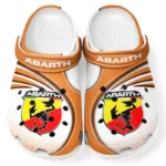 Automotive Theme Small Performance Car Clog with Full Print Design, Stylish Everyday Comfort for Car Enthusiasts CAR181 - Orange
