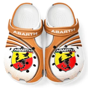 Automotive Theme Small Performance Car Clog with Full Print Design, Stylish Everyday Comfort for Car Enthusiasts CAR181 - Orange