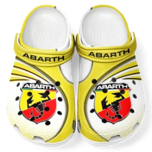 Racing Car Lover’s All Over Print Clog, Slip-On Shoes for Daily Comfort and Garage Style CAR181 - Yellow