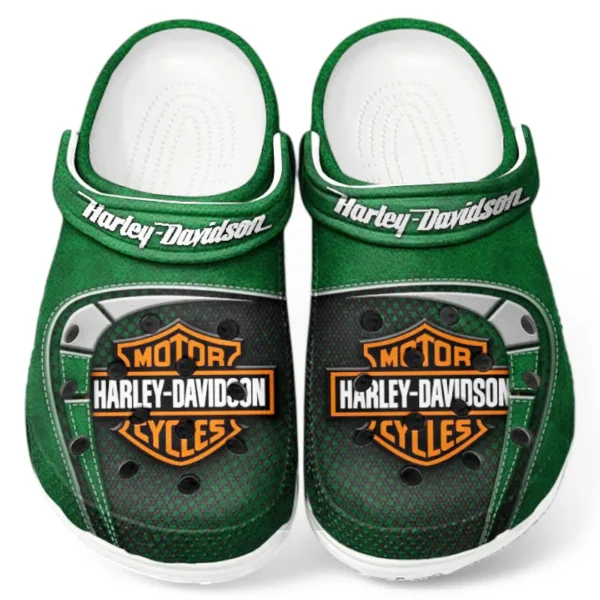 All Over Print Cruiser Motorcycle Clog, Automotive Lifestyle Inspired Shoes for Car Enthusiasts CAR183 - Green
