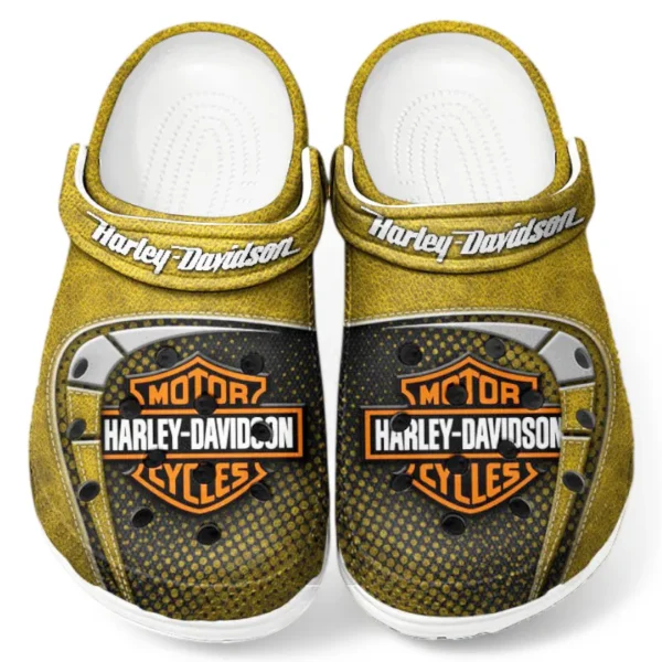 Yellow Edition Touring Motorbike Inspired All Over Print Clog, Perfect Gift Footwear for Automotive Enthusiasts CAR183
