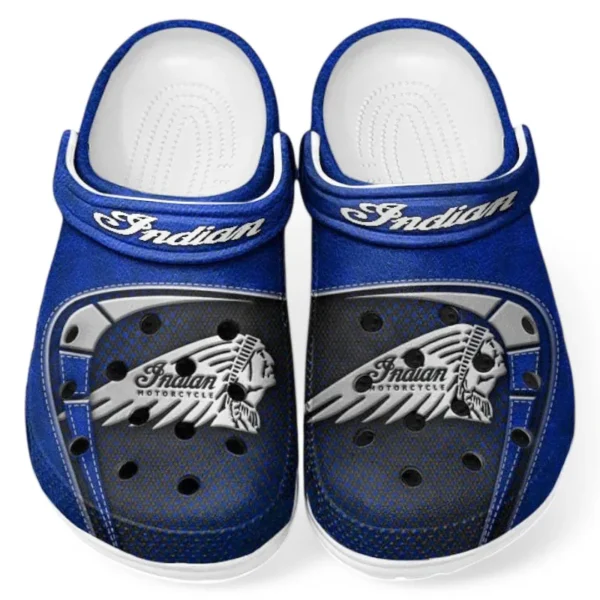 All Over Print Adventure-Ready SUV Clog, Automotive Lifestyle Inspired Shoes for Car Enthusiasts CAR183 - Blue
