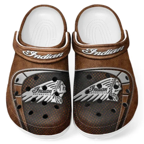 Classic Cruiser Culture Clog, Stylish All Over Print Lightweight Shoes for Auto Fans and Streetwear Style CAR183 - Brown