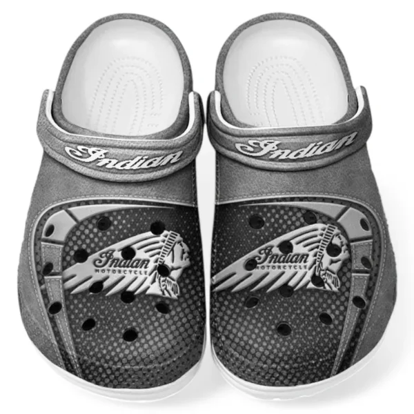 Gray Edition Retro Touring Motorcycle Inspired All Over Print Clog, Perfect Gift Footwear for Automotive Enthusiasts CAR183