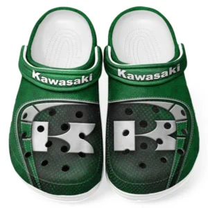 Custom Rider’s Choice Bike All Over Print Clog, Comfortable Slip-On Shoes for Everyday Wear CAR183 - Green