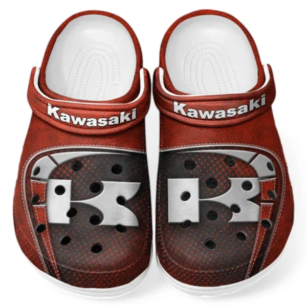 Sport Bike Culture Clog, Stylish All Over Print Lightweight Shoes for Auto Fans and Streetwear Style CAR183 - Red