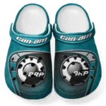 Adventure Quad Lover’s All Over Print Clog, Slip-On Shoes for Daily Comfort and Garage Style CAR183 - Cyan