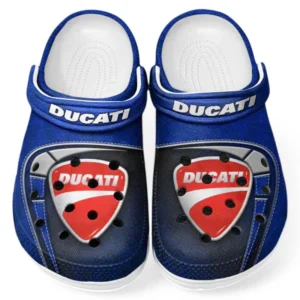 Custom Adrenaline Machine Inspired Clog All Over Print, Comfortable Slip-On Footwear for Auto Fans CAR183 - Blue