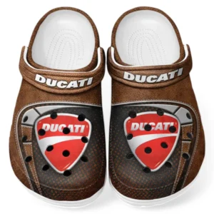 Automotive Theme Track Hunter Clog with Full Print Design, Stylish Everyday Comfort for Car Enthusiasts CAR183 - Brown